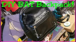 DiY Inspiration! Making a Bat Backpack! (Goth, punk, DIY, festival)