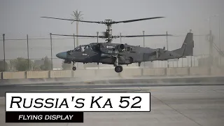Dubai Airshow 2023 Flying Display of Russian Deadly alligator KA 52 helicopter  #DAS21  #aircraft