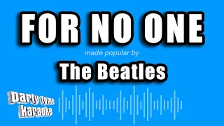 The Beatles - For No One (Karaoke Version)