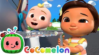 Fire Truck Wash Song 🍉 CoComelon Nursery Rhymes & Kids Songs 🍉🎶Time for Music! 🎶🍉