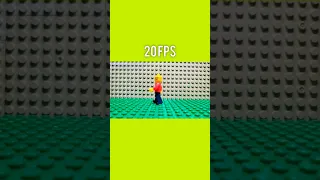 Walking Animation with Different frame rates (FPS) - lego stop motion