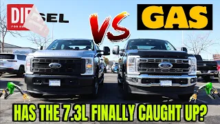 2024 Ford Super Duty 7.3L Gas VS 6.7L Diesel MPG & Performance Test! The Gas Engine Will Shock You!