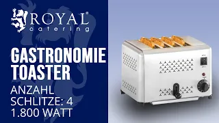 Gastronomie Toaster Royal Catering RCET-4.1 | Produktpräsentation