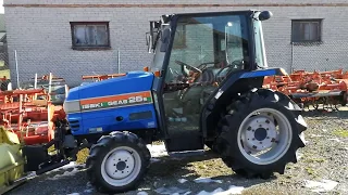 Traktor ISEKI GEAS 25s klima pług do śniegu. www.akant-ogrody.pl