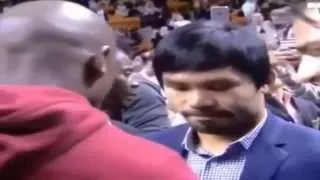 [VIRAL] Floyd Mayweather and Manny Pacquiao first meet at NBA matc