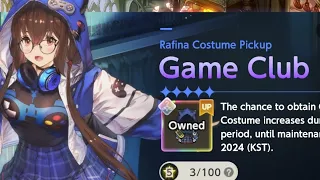 Brown Dust 2 Rafina Costume Game Club 5 Stars Summon SHE IS SO CUTE