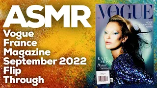 ASMR Vogue france magazine september 2022 flip through, StevenAntonyASMR