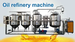 High grade cooking oil refinery machine for small scale oil plant | palm oil refinery machine