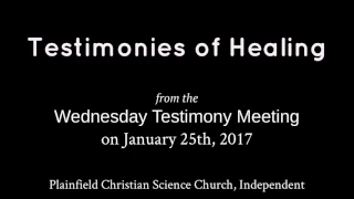 Testimonies from the Wednesday, January 25th, 2017 meeting