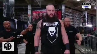 Braun strowman Destroyed Backstage Security / wwe raw highlights 15 jan 2018