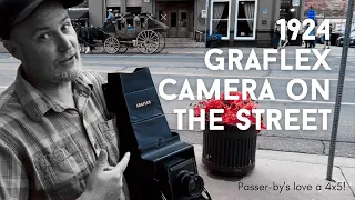 A 1924 Graflex 4x5 Camera on the Street