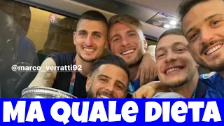 Euro 2020 - gli azzurri cantano Ma quale dieta