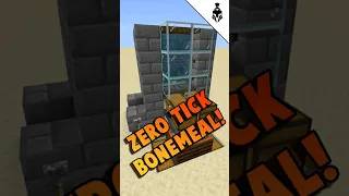 Zero Tick Bonemeal farm for Minecraft Bedrock 1.20