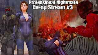 RE5 Professional Nightmare Co-op Mod! Can we Survive? Come and chill Live Stream! Part 3