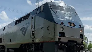 JUST BEFORE THE CRASH!!! Amtrak empire builder 7 at Rondout | read description