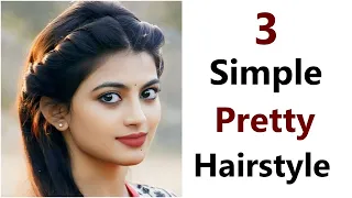 3 Simple pretty hairstyle - Beautiful hairstyle | hairstyle 2024 | new hairstyle