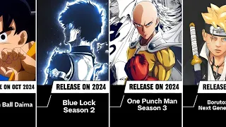 All Upcoming Anime Parts in 2024