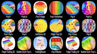 Pop It, Popit.io, Pop It Magic, Pop It Antistress, Pop It Stars, Pop It, AntiStress 3D, Fidget Toy..