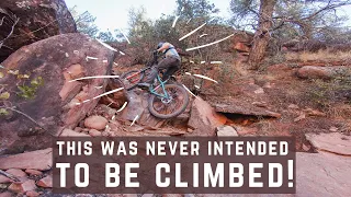 The whole trail is climbable- EXCEPT for the very last move!