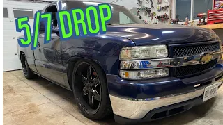 Slamming a 99-06 Silverado or Sierra with a Belltech 5/7 drop kit.