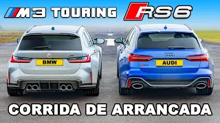 BMW M3 Touring vs Audi RS6: CORRIDA DE ARRANCADA