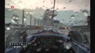 F1 2010 gameplay: Monaco GP (Heavy Rain)