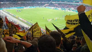 Hannover 96 - BVB Dortmund (0:2) DFB Pokal / BVB Fans Stimmung Pyro Tor