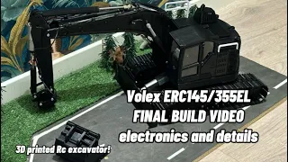 Volex ERC145/355EL FINAL BUILD VIDEO! 3D printed rc excavator