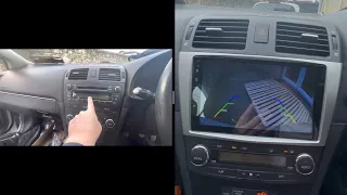 Installation Car Android Radio And Rearview Camera on Toyota