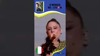 ITALY 🇮🇹 EUROVISION 2024 | Angelina Mango - "La Noia" | 3 Words REACTION #shorts