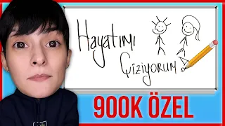 HAYATIMI ÇİZİYORUM !!! ( 900K ÖZEL & NE ÇEKMİŞİM BE !!! )