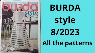 Burda 8/2023 full review #Burda8 NEW Burda Style All the patterns