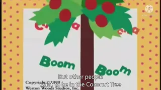 Chicka Chicka Boom Boom but characters want to be in the coconut tree