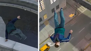 GTA 4 - Parkour Fails (Euphoria Physics) 4K 60FPS