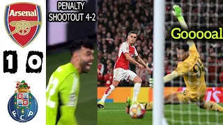 Arsenal vs Porto highlights (agg: 1-1, 4-2 pens) • Gunners win on penalties to reach quarter-finals