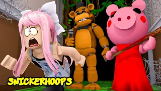 I'm Piggy and FNAF Freddy Defeats Me in Horror Tycoon ! Roblox Games to Play | Snicker Hoops