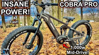 Himiway Cobra Pro 1,000w Mid-Drive E-Bike Review [] My most powerful Electric Bicycle and it’s fast!