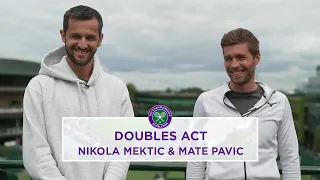 Great Teammates, Terrible Basketball Fans | Doubles Act: Nikola Mektic & Mate Pavic | Wimbledon 2023