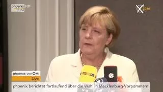 Wahl Mecklenburg-Vorpommern: Statement von Angela Merkel am 05.09.2016