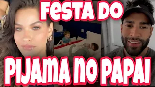 Andressa Suita mostra convidado pra festa do pijama e Gusttavo Lima fala que começou os trabalho🤦