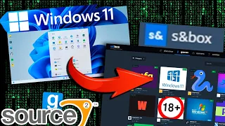 Windows 11 на Source 2 в SandBox (Garrys' Mod 2)