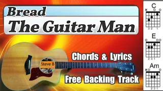 🎸 The Guitar Man - Bread - Cover - Free Backing Track -Chords and Lyrics #shorts