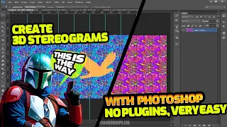 Create 3D stereograms with ADOBE PHOTOSHOP only #stereogram #magiceye #sird #hiddenimages #photoshop