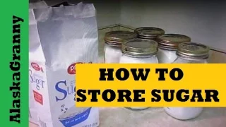 How To Store Sugar...Long Term Food Storage Stockpile Prepper Pantry Tips Tricks Hacks