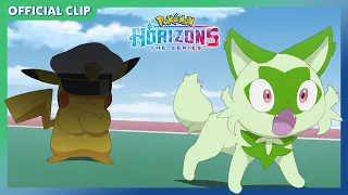 UK: Training with Captain Pikachu! | Pokémon Horizons: The Series | Official Clip