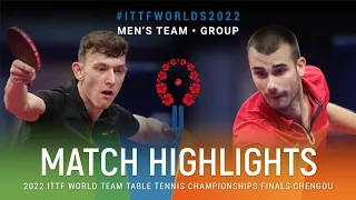 Highlights | Adrien Rassenfosse (BEL) vs Tomislav Pucar (CRO) | MT Grps | #ITTFWorlds2022