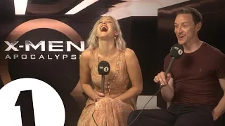 Jennifer Lawrence and James McAvoy chat to Greg James