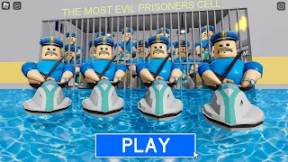 A LOT OF WATER BARRY! Obby Prison Run (FULL GAME) #Roblox