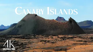 Canary Islands - 4K Drone Footage - Relaxing Music - Amazing Nature Scenery in Ultra Hd HDR