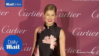 Rosamund Pike great post-baby figure at Palms Springs Film Festival - Daily Mail